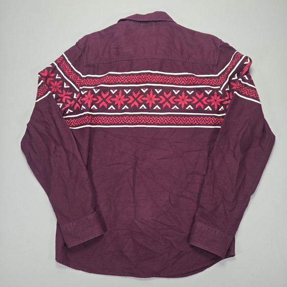 Levis Modern Fit‎ Button Down Shirt Fair Isle Pattern Long Sleeve L - Picture 2 of 6
